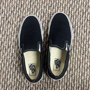 Vans womens Black Slip-On Sneakers